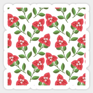 Pink bougainvillea Sticker